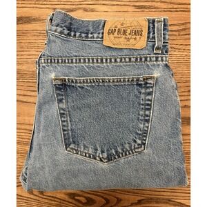 Vintage 90s Gap Men's‎ 35x32 (35x34 Tag) Baggy Fit Blue Denim Jeans Grunge